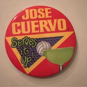 RARE Jose Cuervo Serves it up! Lapel Pin Button Margarita Volleyball